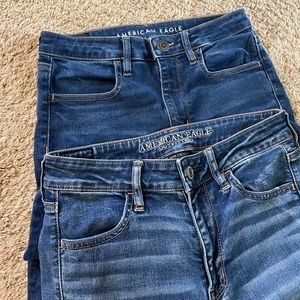 SET OF 2 AMERICAN EAGLE JEGGINGS